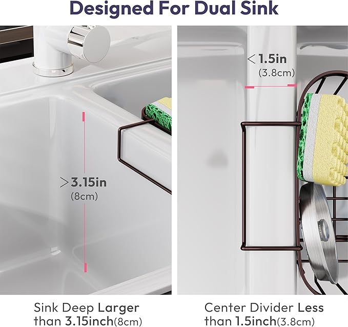 SWTYMIKI Sponge Holder for Kitchen Sink