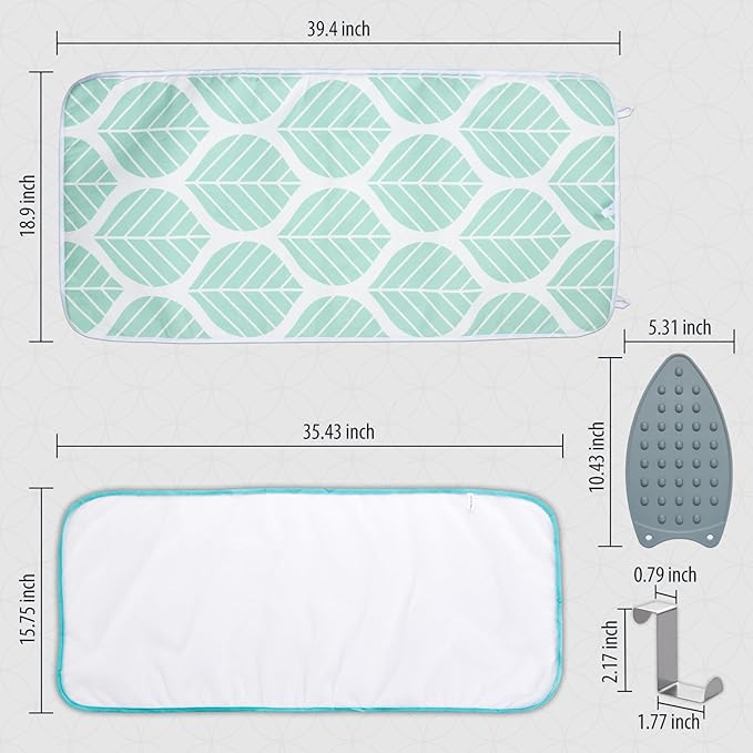 Seiritex Ironing Mat, Portable Ironing Pad 39.4 x 18.9 inch Table Top Iron