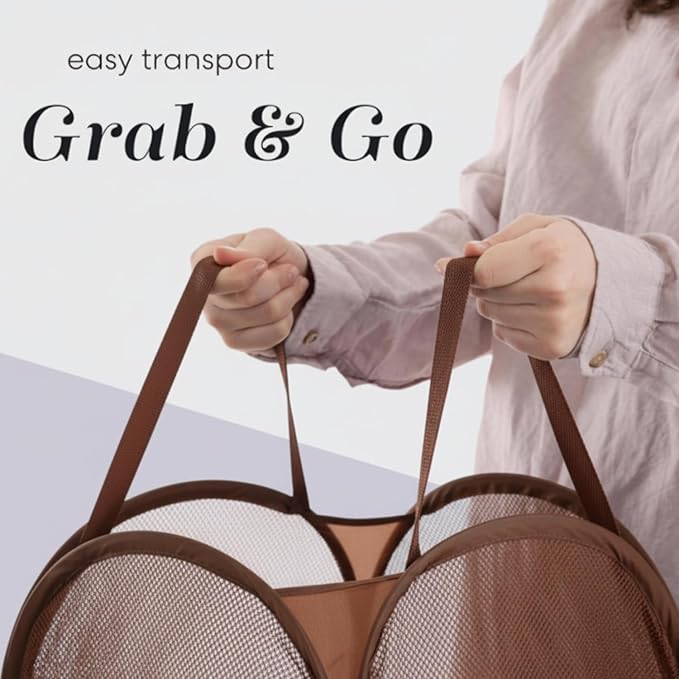 Handy Laundry Collapsible Mesh Pop Up Hamper