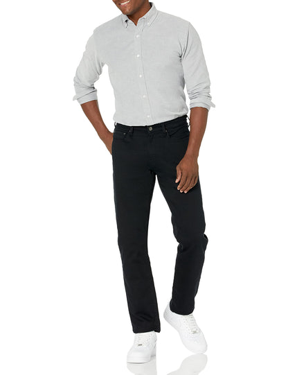 Amazon Essentials Men's Athletic-Fit Stretch Jeans - Discontinued Colours, Black, 36W / 32L