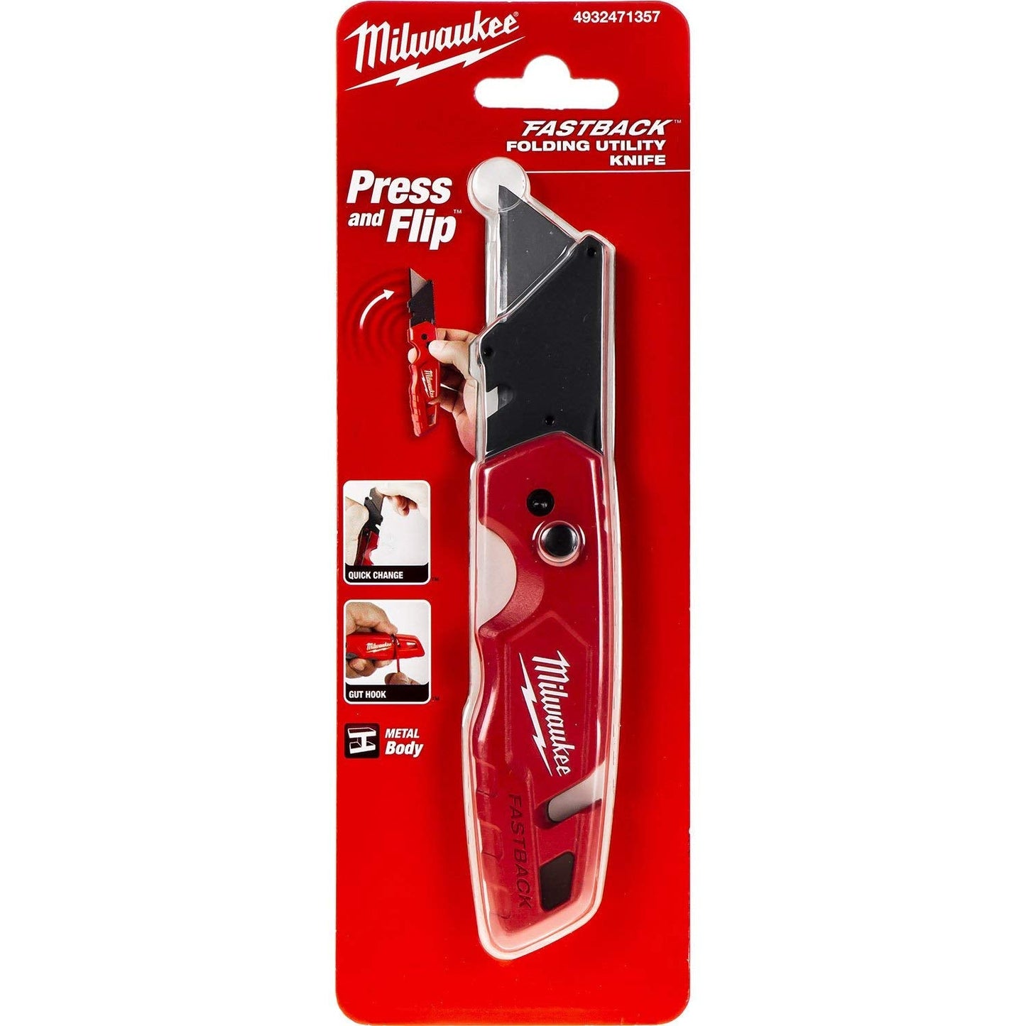 Milwaukee Foldable Pocket Knife Fastback 4932471357