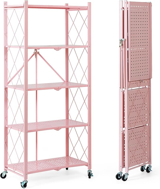 BRIAN & DANY 5-Tier Foldable Storage Shelves