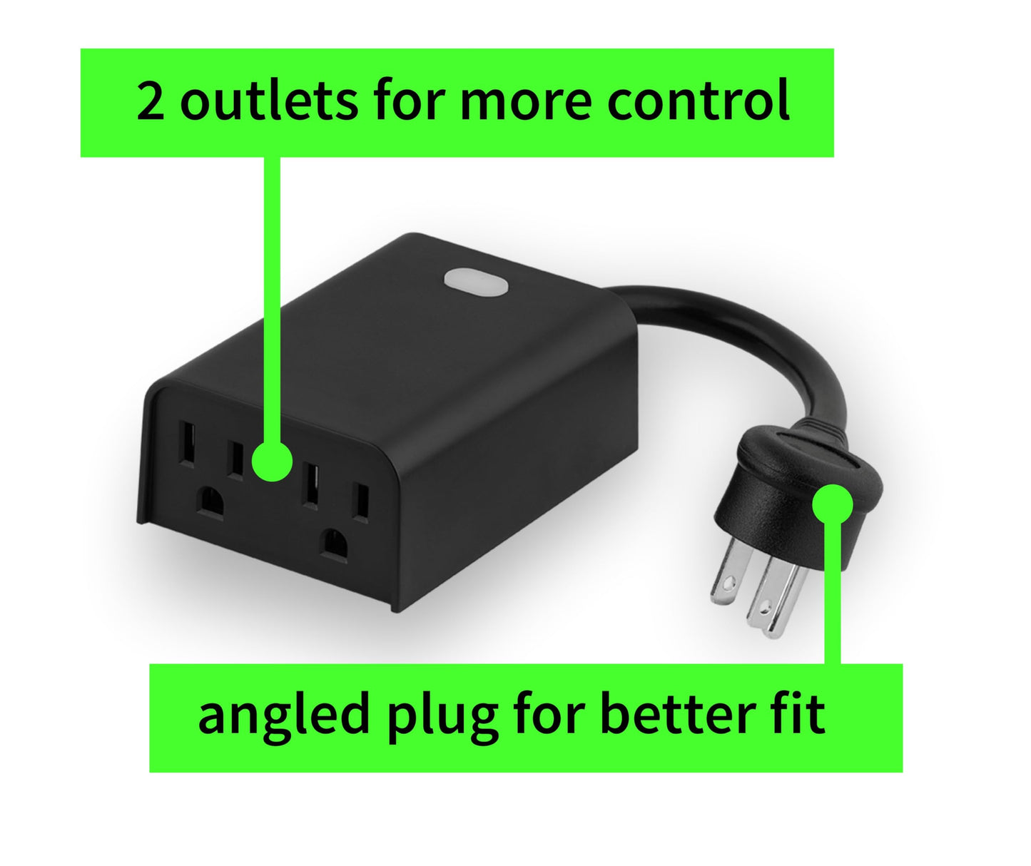 Zooz 800 Series Z-Wave Long Range Smart Plug ZEN04 800LR | Hub Required | Works with the Z-Box Hub, Home Assistant, and Hubitat