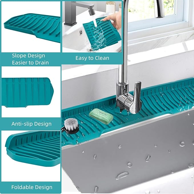 30 Inch Sink Splash Guard, Large Size Kitchen Sink Splash Guard, Longer