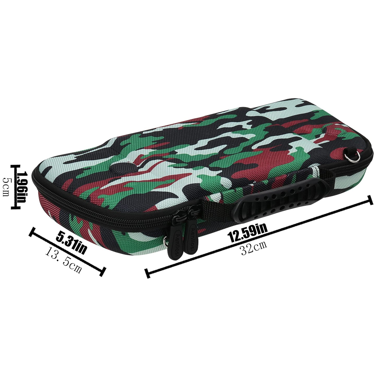 Aenllosi Hard Travel Case for Hori Nintendo Switch Split Pad Pro Handheld Controller-Camouflage(Only Case)