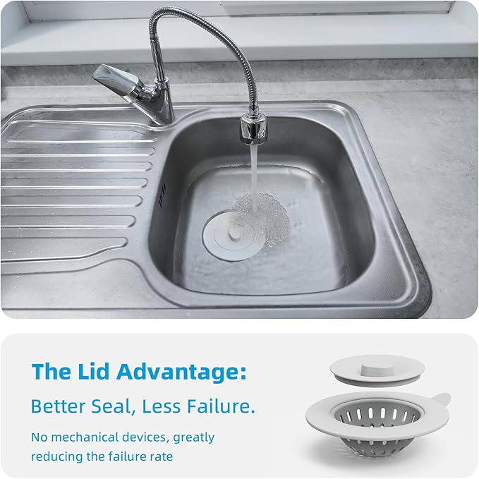 4 Pack Silicone Kitchen Sink Drain Catcher