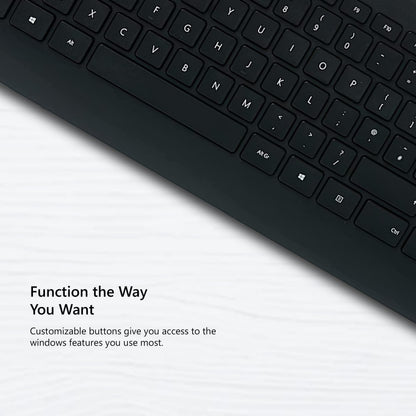 Microsoft Wireless Keyboard & Mouse, Desktop 900 Keyboard with USB for Windows or Mac Computers, Black