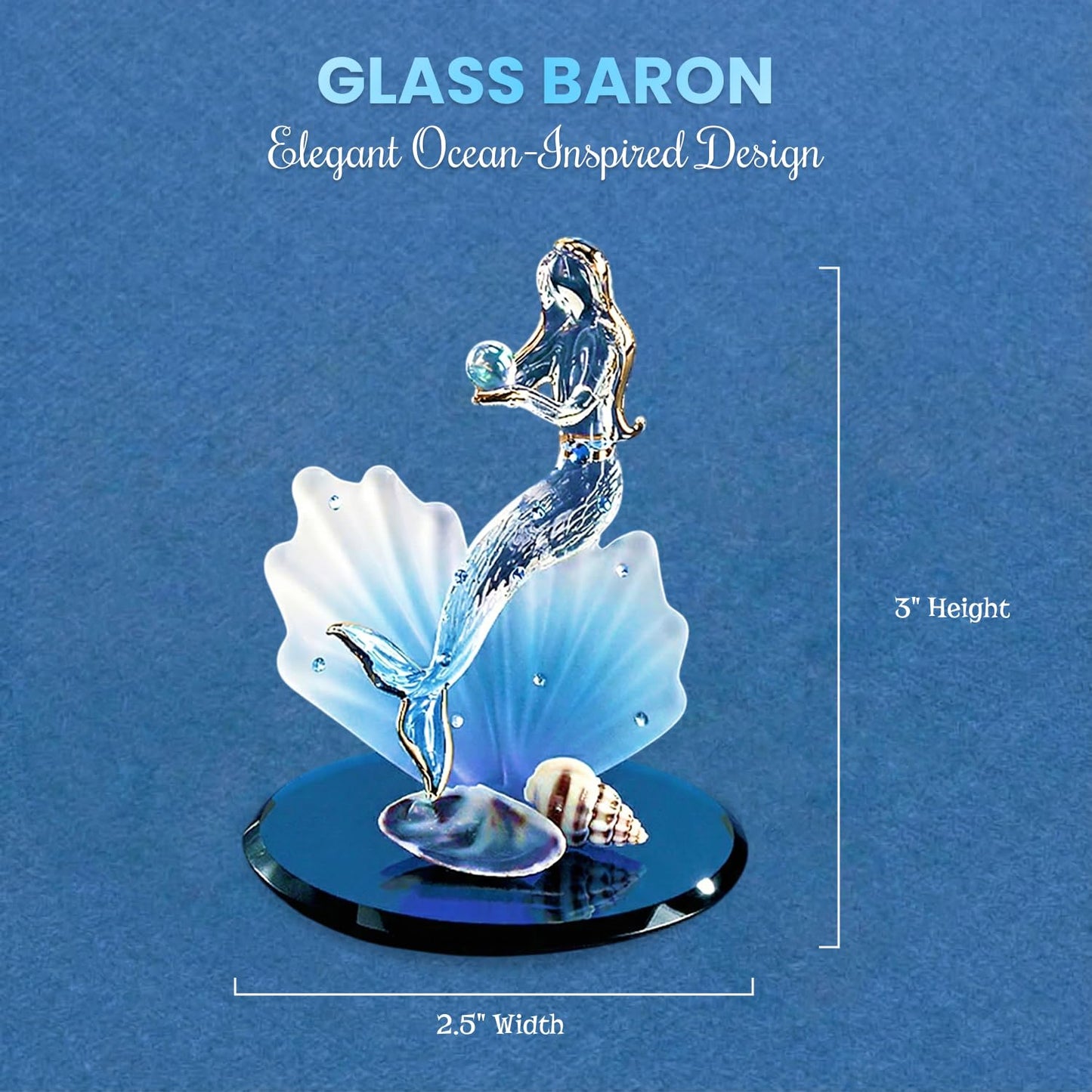 Glass Baron Mermaid Figurine