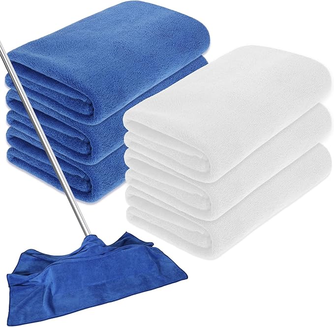 6 Pcs Extra Large Microfiber Cleaning Cloth Reusable Microfiber Towels Thick