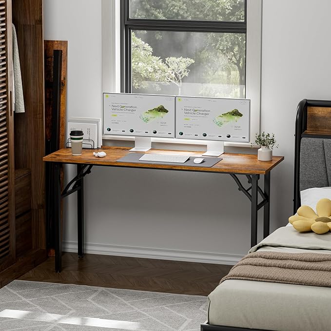TEMI Long Computer Desk Folding Table