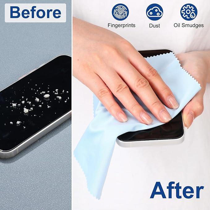 Frienda 50 Pcs Microfiber Cleaning Cloth