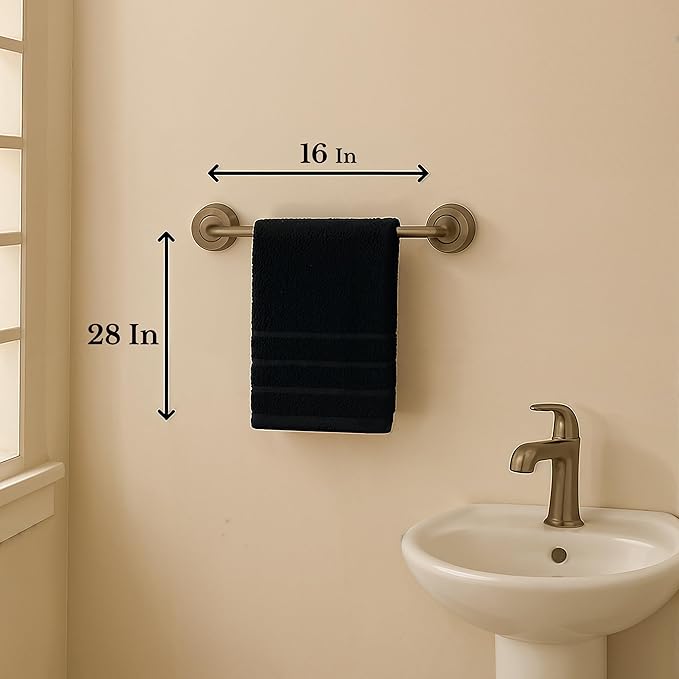 Black Hand Towels for Bathroom