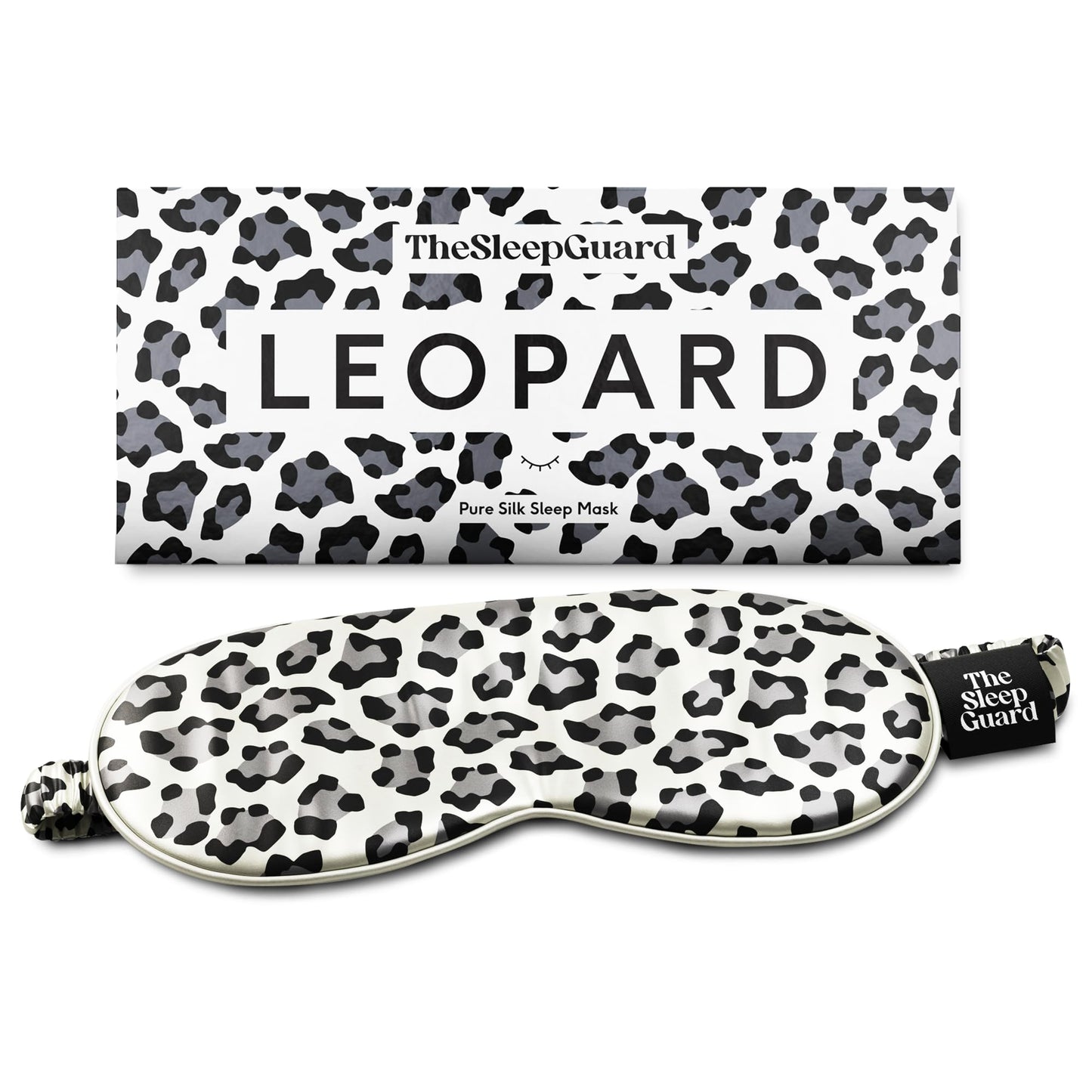 TheSleepGuard Pure Silk Sleep Mask [100% 6A Mulberry Silk, 22 Momme] Light Blocking Travel Essentials. Eye Masks for Sleeping. Black Oeko-Tex Blindfold. Eye Covers for Men & Women