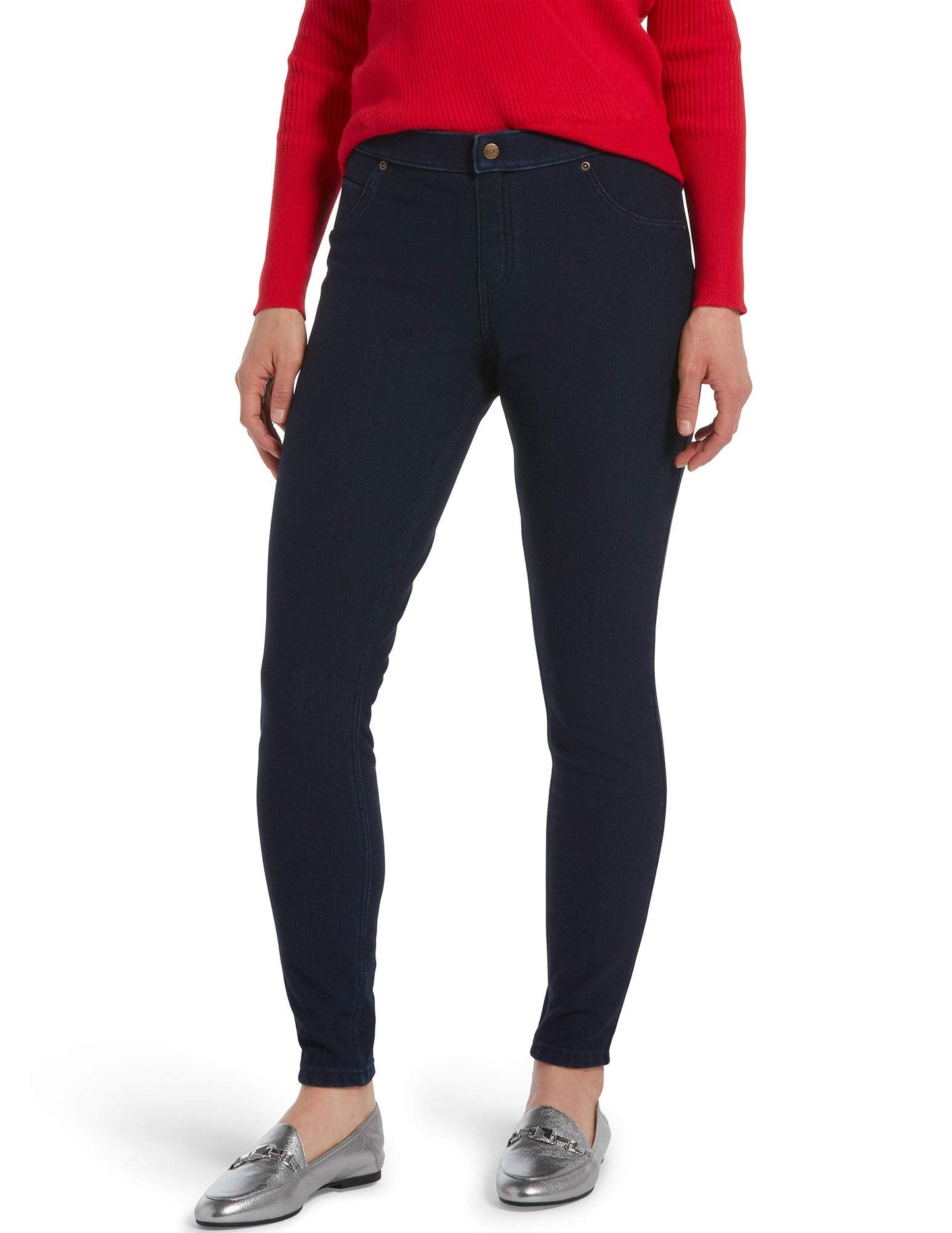 HUE Women's Ultra Soft Fleece Lined Denim Leggings
