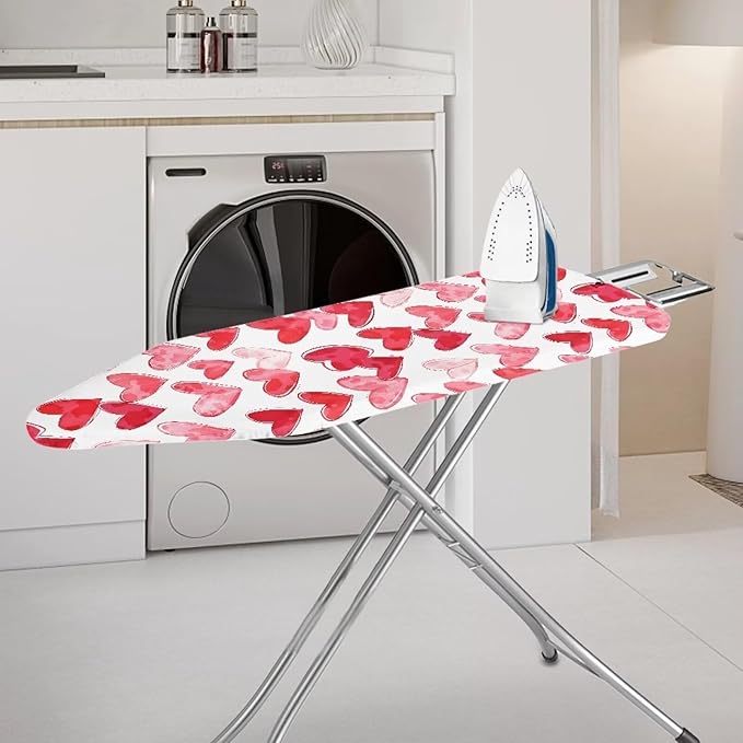 Sprowallow Heart Print Ironing Board Cover and Pad