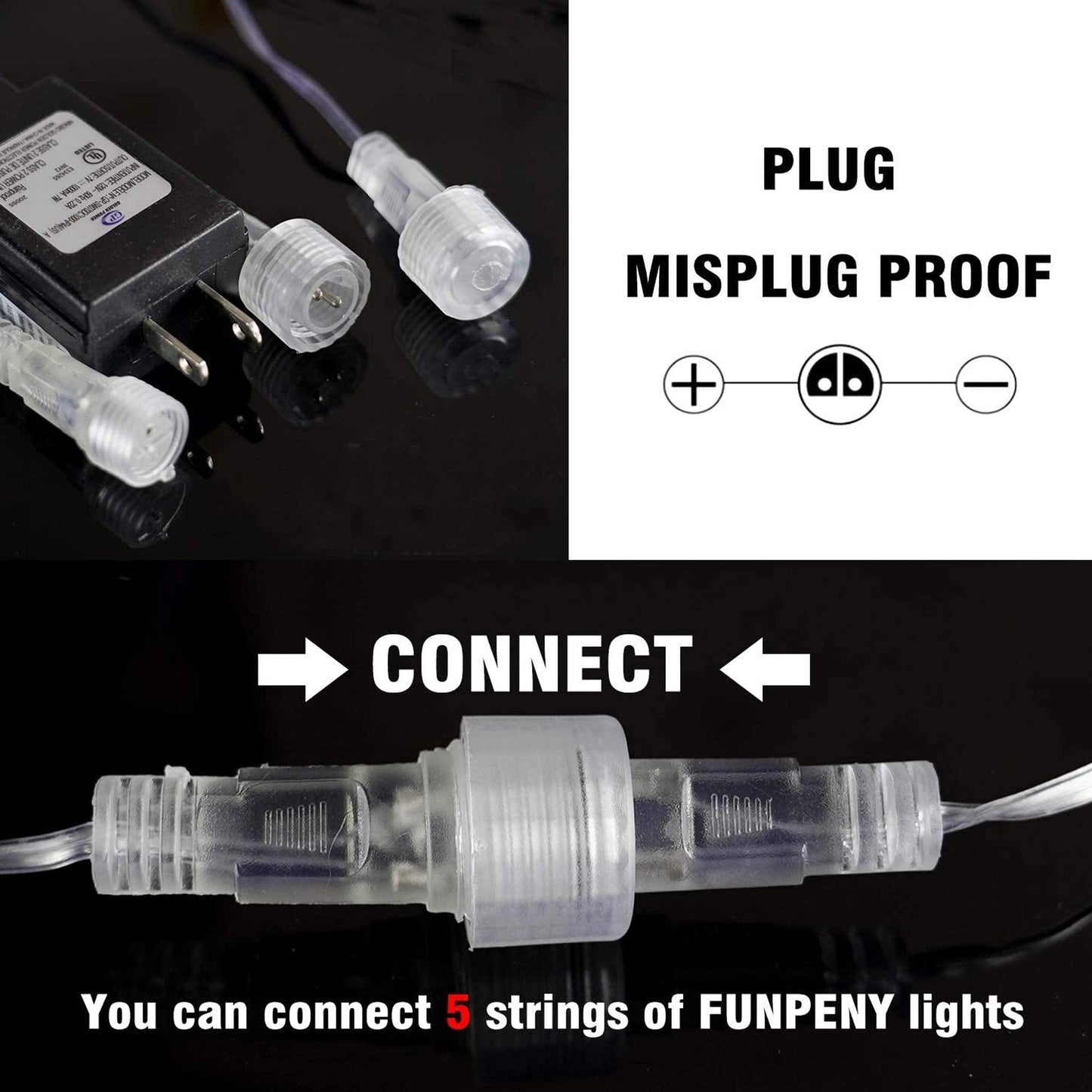 FUNPENY Meteor Shower Rain Lights, 288 LED Christmas Lights Icicle Snow Falling Outdoor Raindrop Light, Xmas Tree Holiday Christmas Halloween Decoration, Warm White