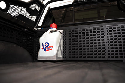 Rago Fabrication 5 Gal Gas Jug Holder | Designed for Diverse Applications Such as Truck Bed, Garage, Trailer, Vehicle Molle Panels & More | Compatible with Rago, ADD Offroad, DV8 Offroad Molle Panels