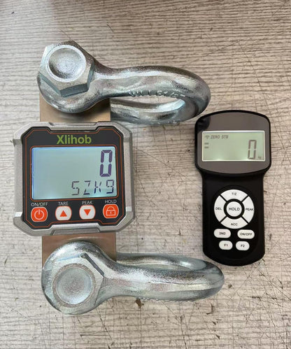 Xlihob 5T/11000lb Tension Dynamometer Force Gauge for Measure Cable/Rope Pull and Push Forces Digital Crane Hanging Scale 10000lbs