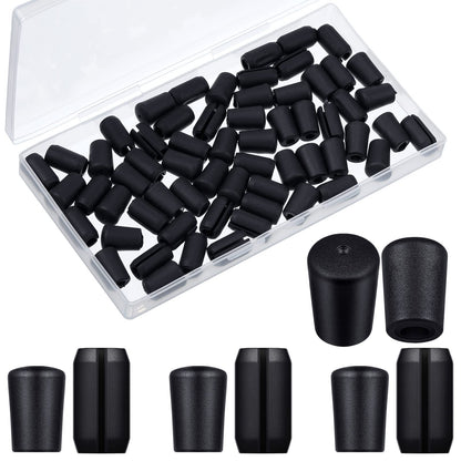 60 Pieces Rubber Feet for Grid Sink Protector Rubber Grid Kitchen Sink Wire Protective Rack Feet Grate Wire Bumper Replacement Protector Parts for Kitchen Rack(Black)