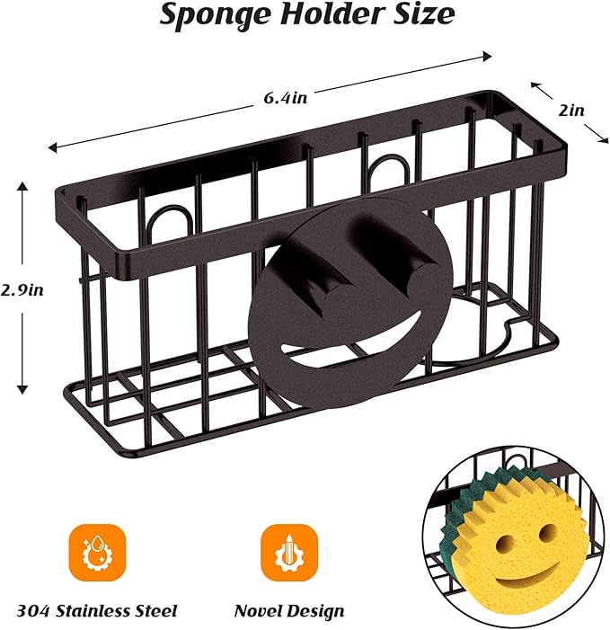 Sponge Holder Smiley Face, Sink Caddy