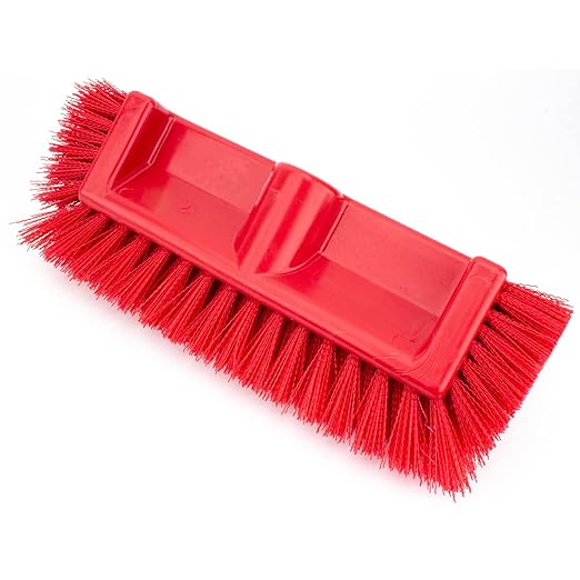 SPARTA Multi-Level Tile Scrub Brush 12" Wide Brush Head, Heavy-Duty Tile