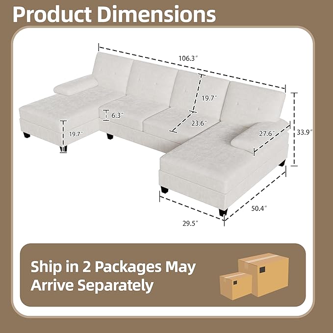 Shintenchi U-Shaped Sectional Couches