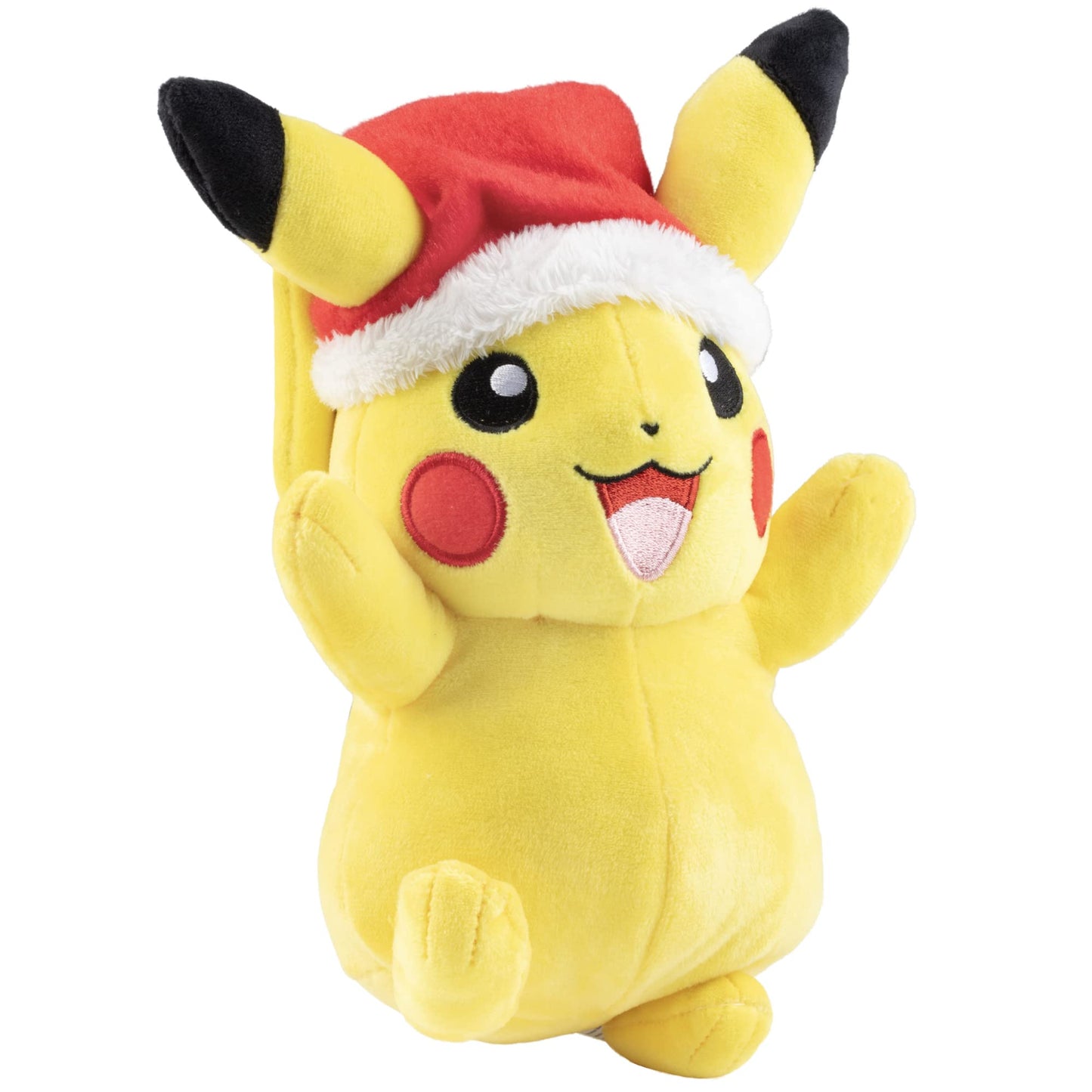 Pokémon 8" Holiday Pikachu Plush with Santa Hat Accessory - Officially Licensed - Generation 1 - Stuffed Animal Toy Figure - Christmas Stocking Stuffer Gift for Kids, Boys, Girls - 2+