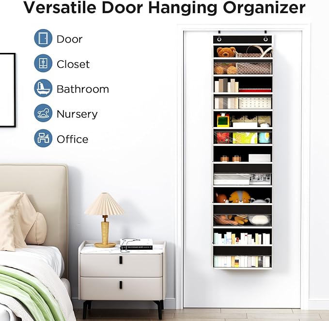 Over The Door Organizer, 6 Shelf Door Hanging Organizers