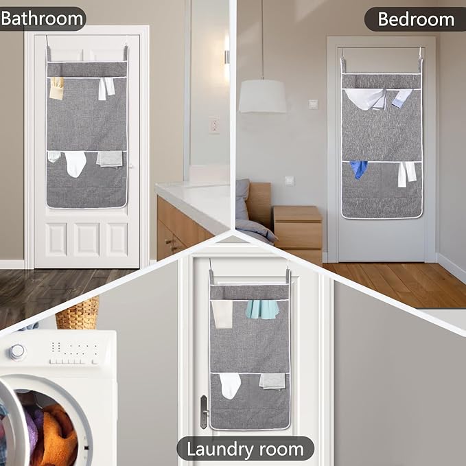 XL Hanging Laundry Hamper Bag, Door Hanging Hamper