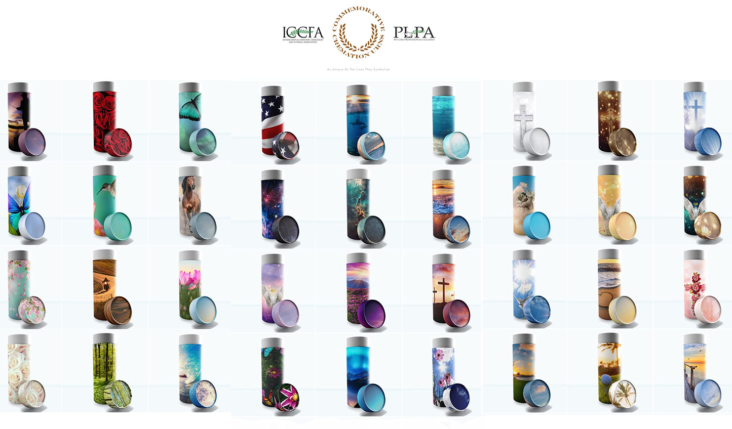 Gone Fishing Men's Scattering Tubes for Human Ashes TSA Approved Scattering Urn and Eco-Friendly Biodegradable Urns for Human Ashes & Biodegradable Urn for Burial at Sea
