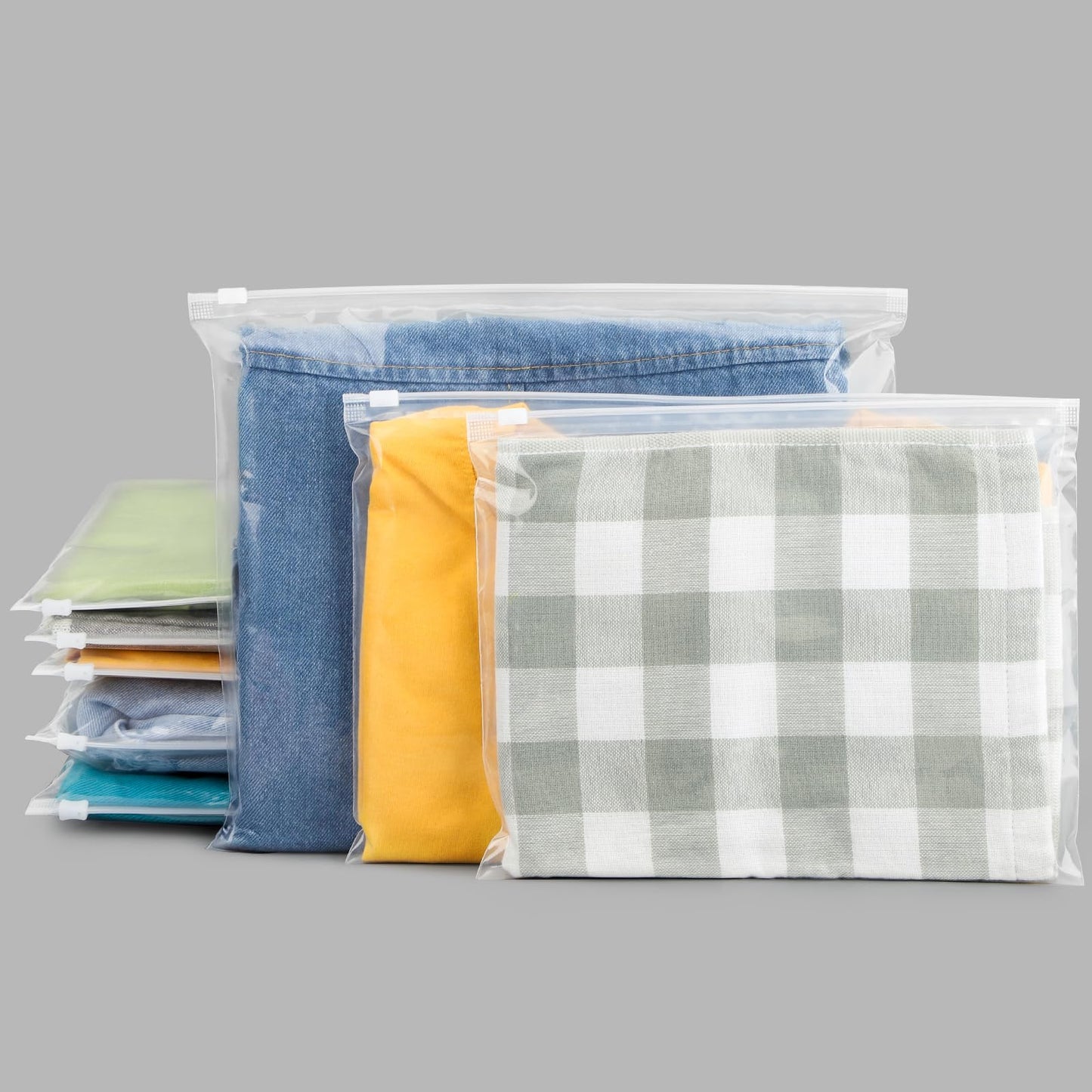 Svaldo Swimsuit Bags Storage Clear, Clothing Packaging Bags for Bikini, Swimwear, Bathing Suit Storage, T Shirt Packaging, 10x8 inch, Pack of 25, 3 Mil with Vent Holes