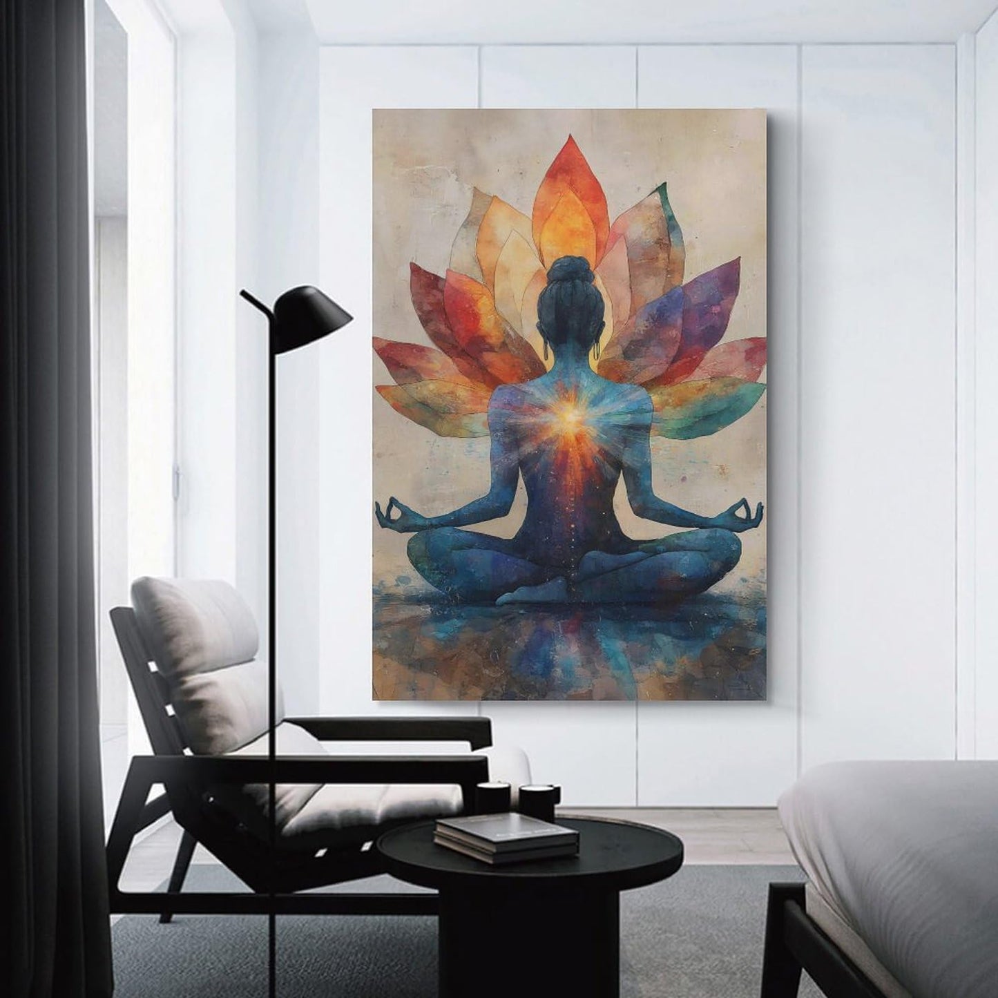 Yoga Meditation Poster Canvas Wall Art Aesthetic Decorative Painting Living Roomstyle 12x18inch(30x45cm)