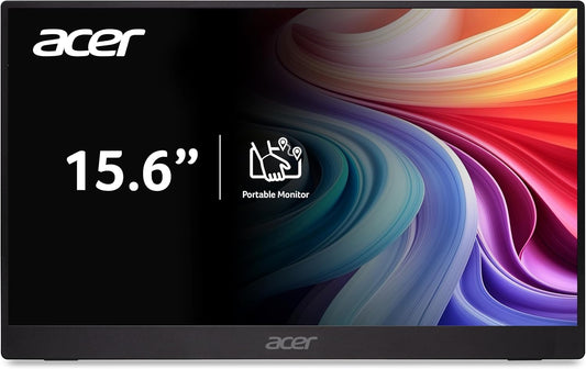 Acer Portable Monitor | 15.6" FHD IPS | Adaptive-Sync Support (FreeSync Compatible) | Slim Design | External Monitor for Laptop PC/Mac | 2 x USB 3.1 Type-C Port, HDMI 1.4 & Audio Out | PM161Q B1bmiuux