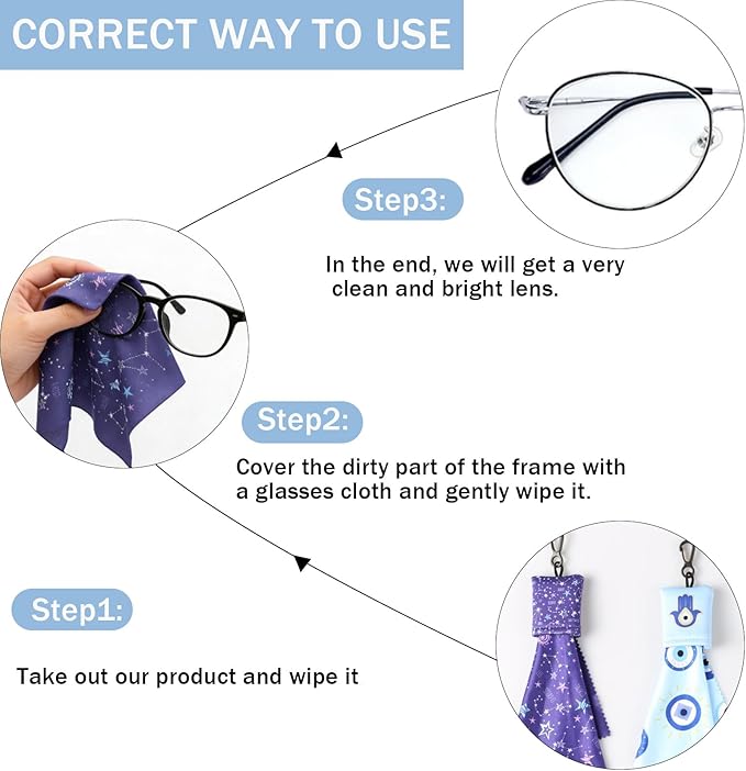 Glasses Cleaning Cloth, Positive Energy Balance