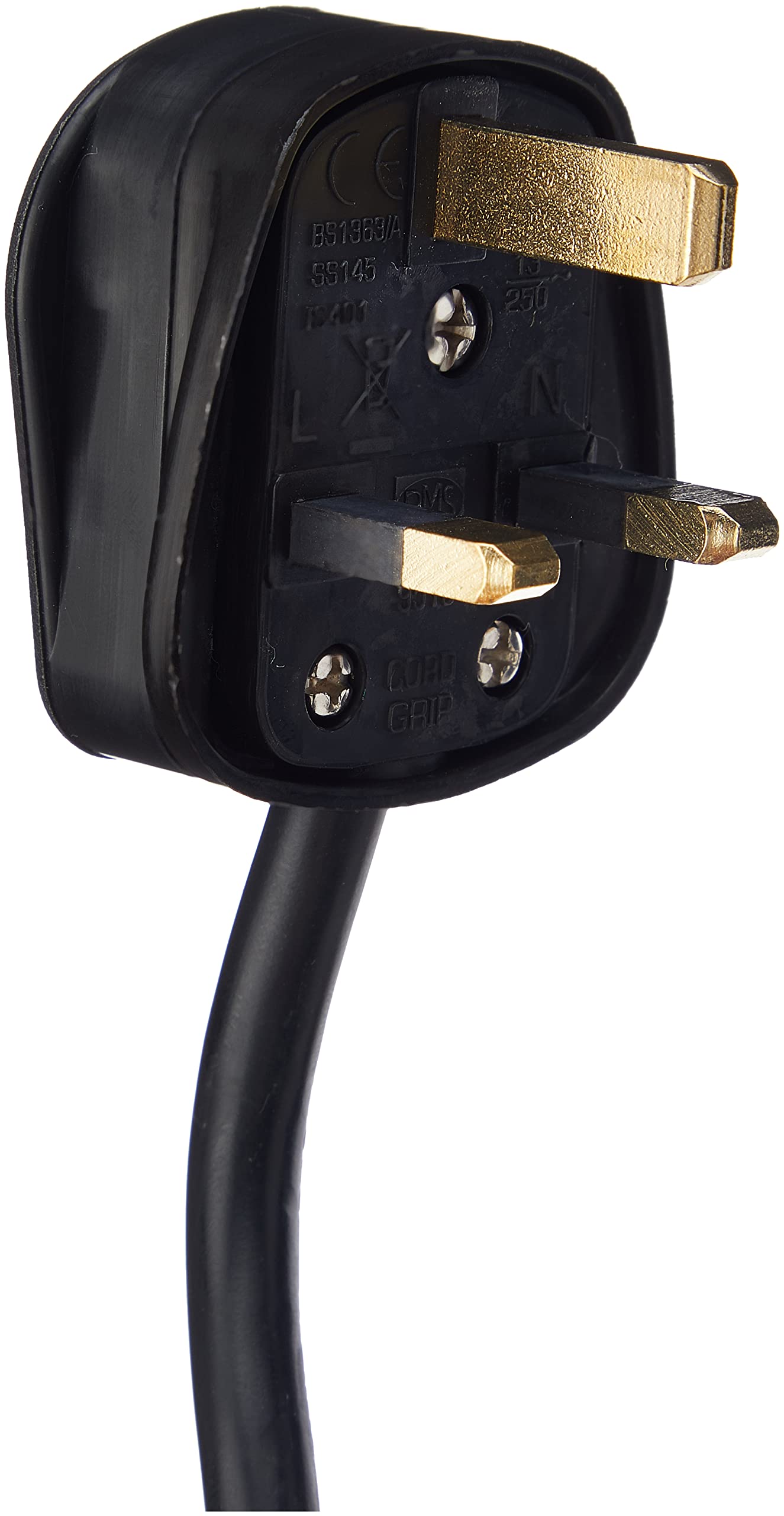 PRO ELEC PELB1755 6 Gang Extension Lead with Surge Protection Black, 5m