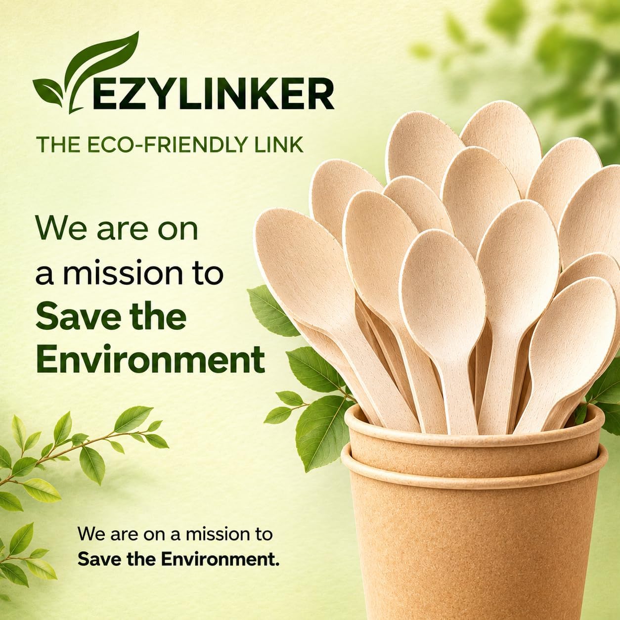 500 Wooden Spoons for Eating, Alternative to Plastic and Bamboo Spoons - Eco Friendly, Biodegradable, Disposable Spoons Set - 500 Compostable Spoon Utensils Set for Lounge Party Wedding, BBQ