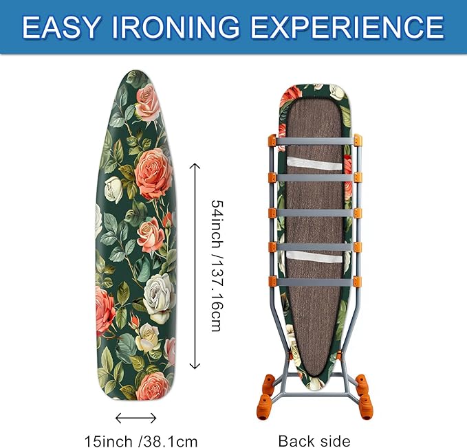 Vintage Rose Ironing Board Cover Stretch Fabric