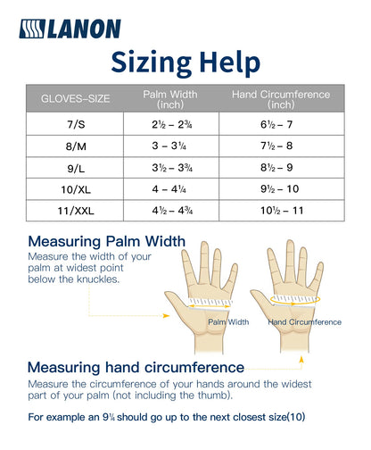 LANON 6 mil Black Nitrile Disposable Gloves, 3x Thicker Heavy-Duty Gloves, Food Grade, Powder-Free, Latex-Free, Textured Fingertips, EN 374, Large(Pack of 100)