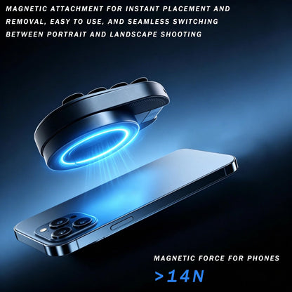 3-in-1 Suction Magnetic Phone Holder, 2026 New Foldable & 360° Rotatable MagLock Suction Mount with Suction, Magnetic Gym Phone Holder, Ideal for Car Dashboard, Gym, Kitchen, Office
