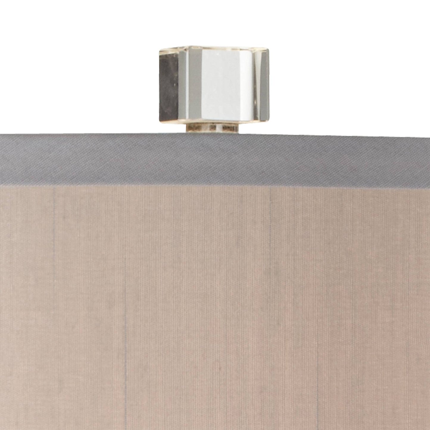 Vienna Full Spectrum Aline 26 1/2" Tall Traditional Table Lamp Clear Crystal Single Gray Shade Living Room Bedroom Bedside Nightstand House Office Home Reading Kitchen Entryway Console Family