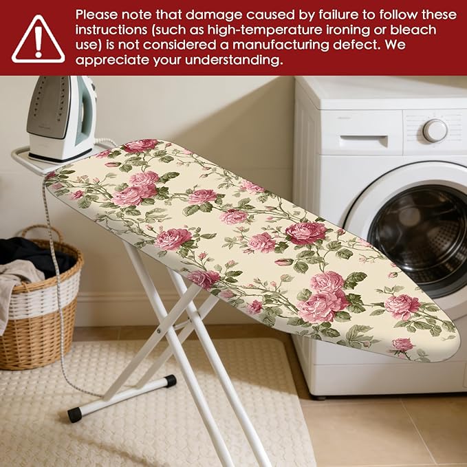 Nuxovilar Ironing Board Cover Needle Cotton 15x54 Inches | Ironing Board Cover
