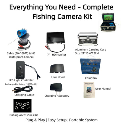7" Underwater Fishing Camera 1080P HD Fish Finder