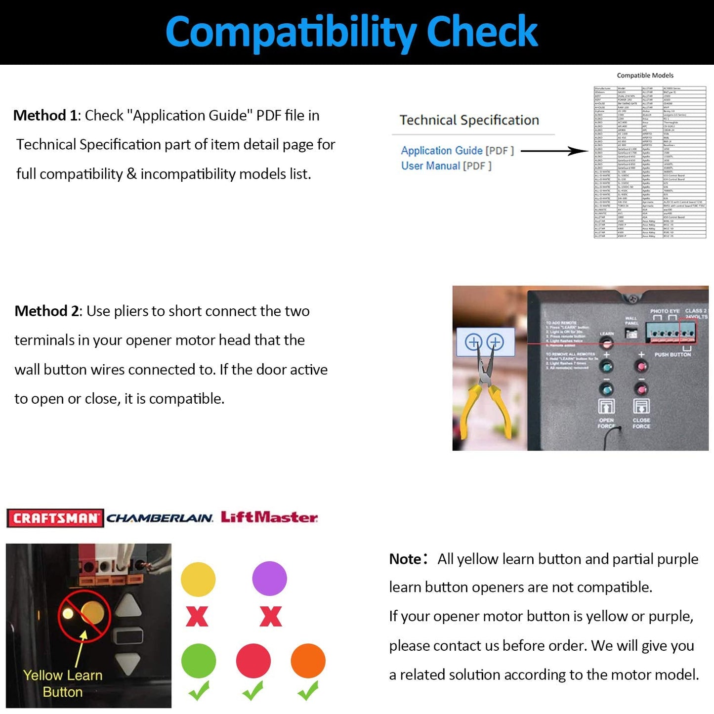 Smart WiFi Garage Door Opener Remote Controller, Smartphone App Control, Compatible with Alexa, Google Assistant and IFTTT, No Hub Required