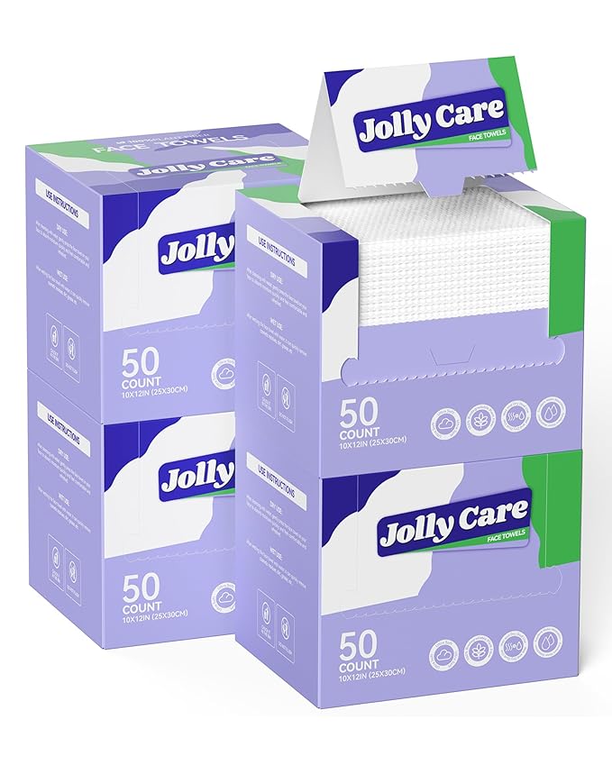 Disposable Face Towels, Soft Makeup Remover Dry Wipes, Thick Facial Tissue