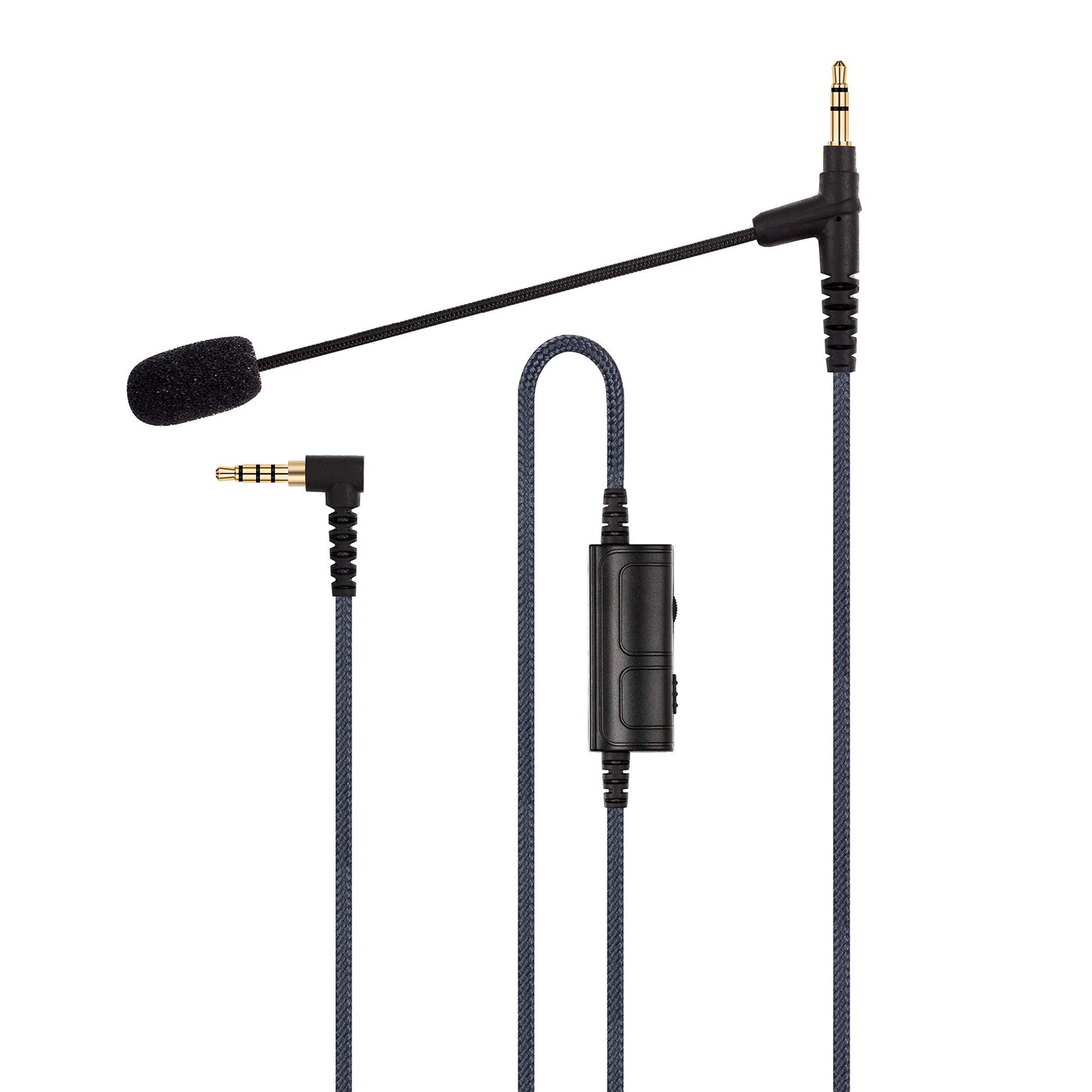 Cable Boom Microphone - Volume Control for PlayStation PS4 or Xbox One Controller, PC, Tablet ,Laptop, Smartphone - Boompro Gaming Mic compatible with V-Moda or Most Other 3.5mm Jack Headphone 150CM
