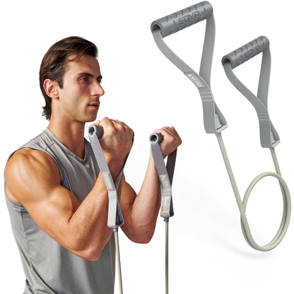 EQYP Resistance Bands Handles X.Heavy 60lbs – Workout Bands Resistance for Working Out, Home Gym Exercise Tubes, Strength Training, Stretching & Physical Therapy