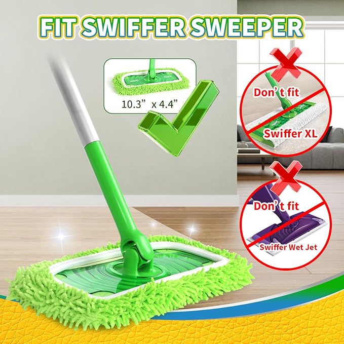 Reusable 100% Coral Fleece Mop Pads Compatible