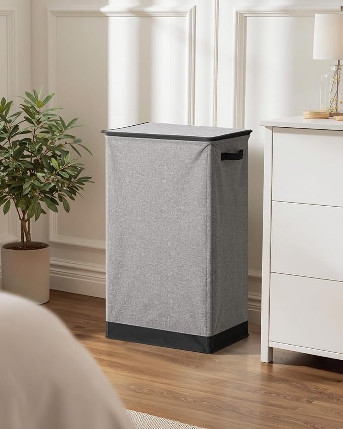 SOLEDI Laundry Hamper with Lid 100L Large & Tall Collapsible Laundry Basket