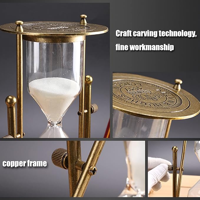 Embossed Golden Hourglass Timer