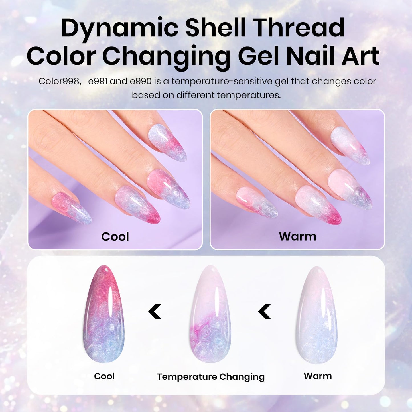 Beetles Cat Eye Gel Polish Set - 24Pcs 20 Colors Glitter Dark Color Changing Gel Nail Polish Kit with Base Gel Glossy Matte Top Coat Soak off UV DIY Nail Art Salon Ombre Black Nails Gift